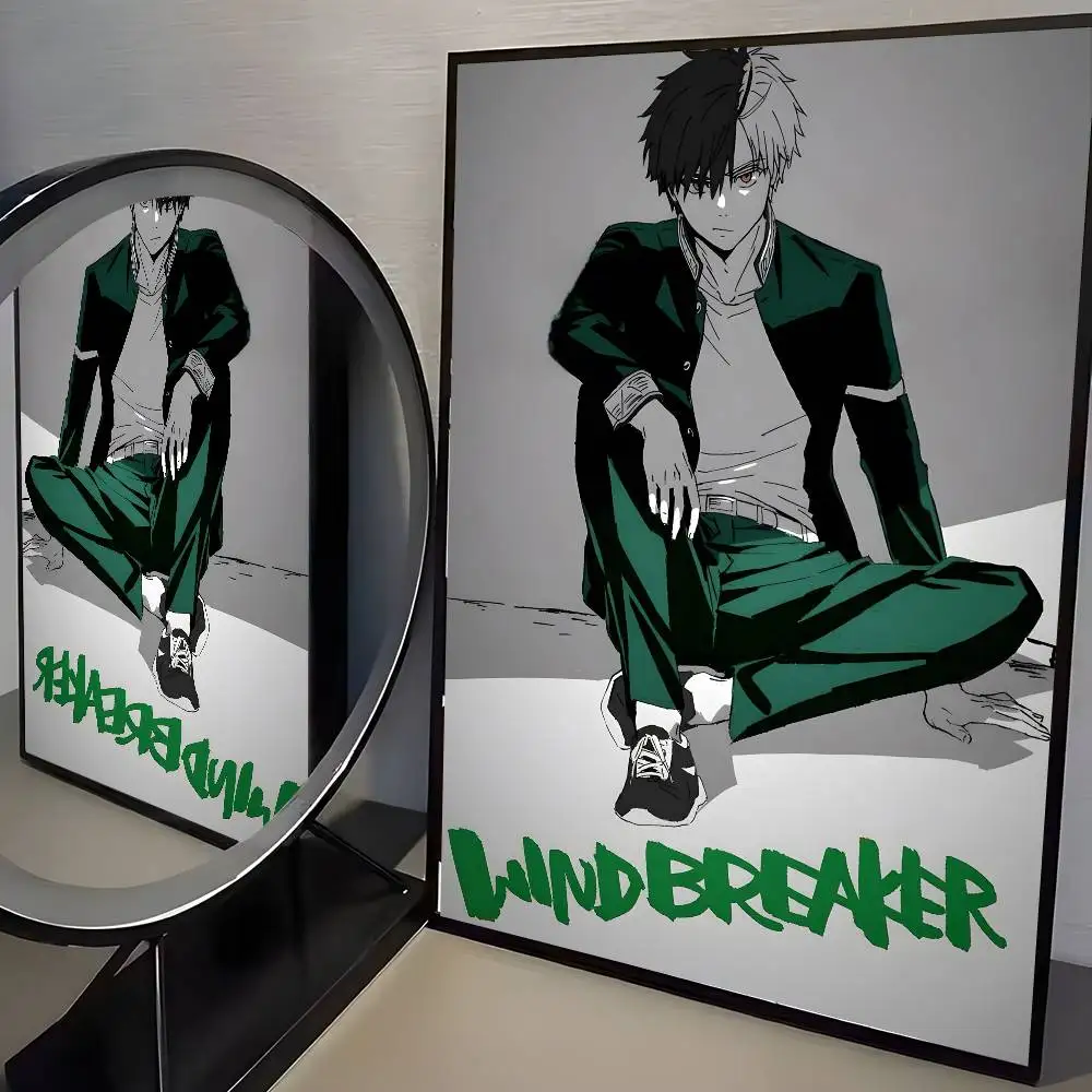 Wind Breaker Team Furin Green Aura Wall Art