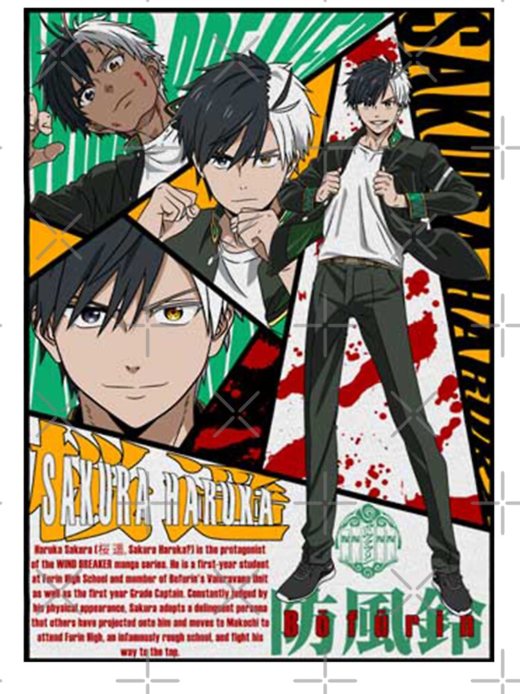 Haruka Sakura Asphalt Rebel Throw Pillow - Image 2