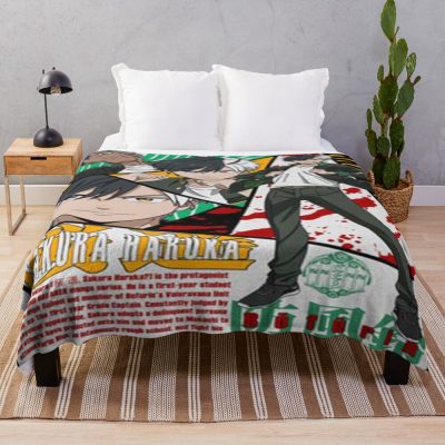 Haruka Sakura Asphalt Rebel Throw Blanket