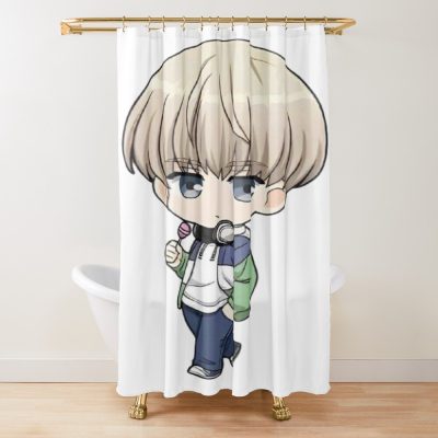 Horizon Dash Wind Breaker Shower Curtain