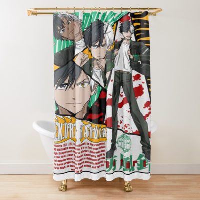 Haruka Sakura Asphalt Rebel Shower Curtain