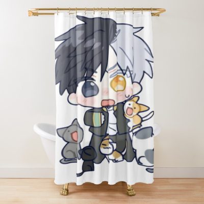 Wind Breaker Style Shower Curtain