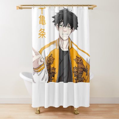 Jo Togame Full Throttle Wind Breaker Shower Curtain