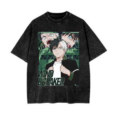 Wind Breaker Haruka Cool Mineral Wash T-Shirt